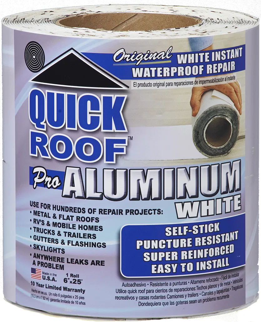 WQR625 – COFAIR PROD Roof Repair Tape, Use To Repair Leaks On Metal And Flat Roofs/ RV And Mobile Homes/ Trucks And T...